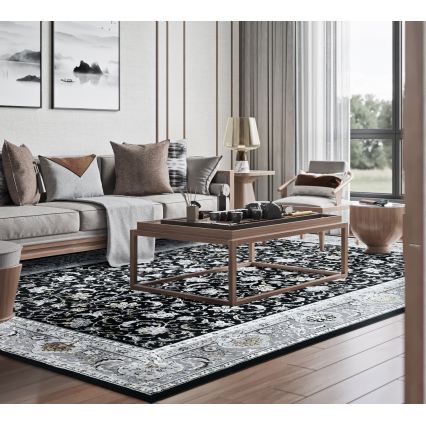 Orientálny koberec GRECE 120x170 cm 2150 g/m2 čierna/šedá/biela