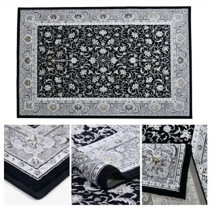 Orientálny koberec GRECE 120x170 cm 2150 g/m2 čierna/šedá/biela