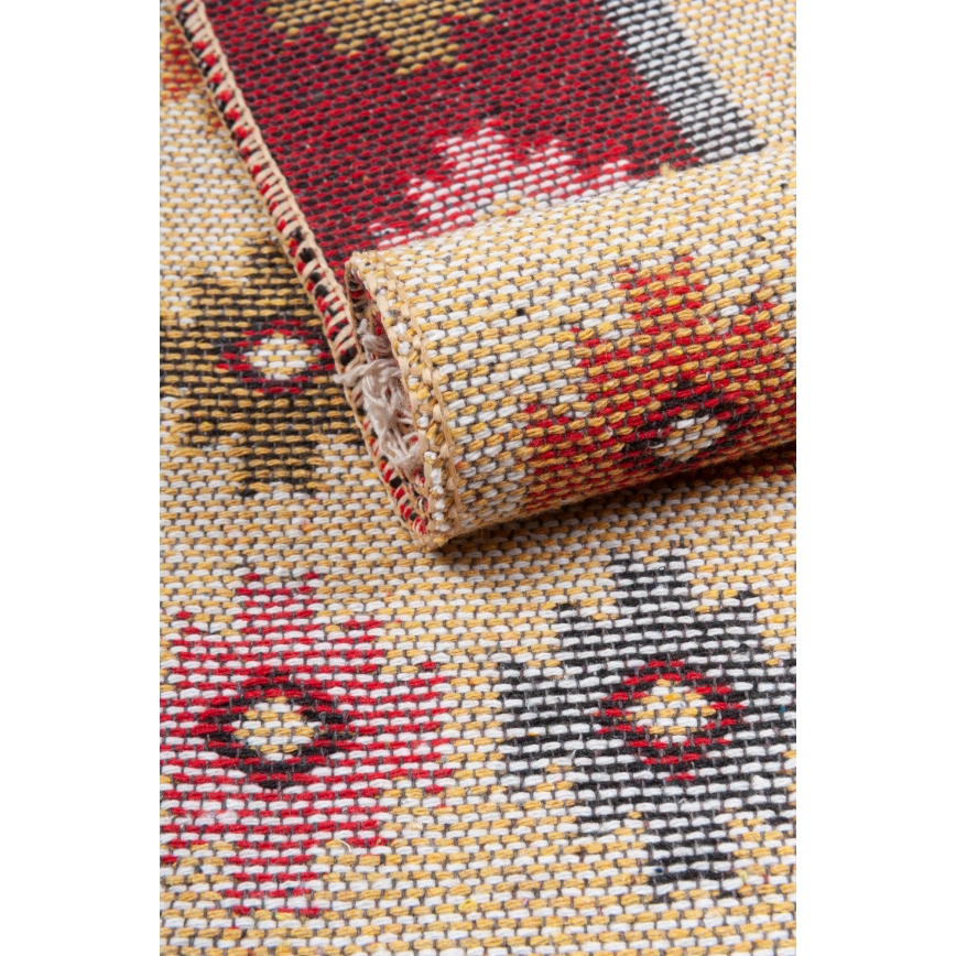 Orientálny koberec KILIM 80x150 cm červený