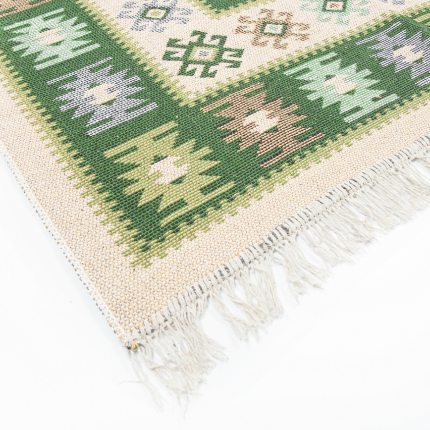 Orientálny koberec KILIM 80x150 cm zelený