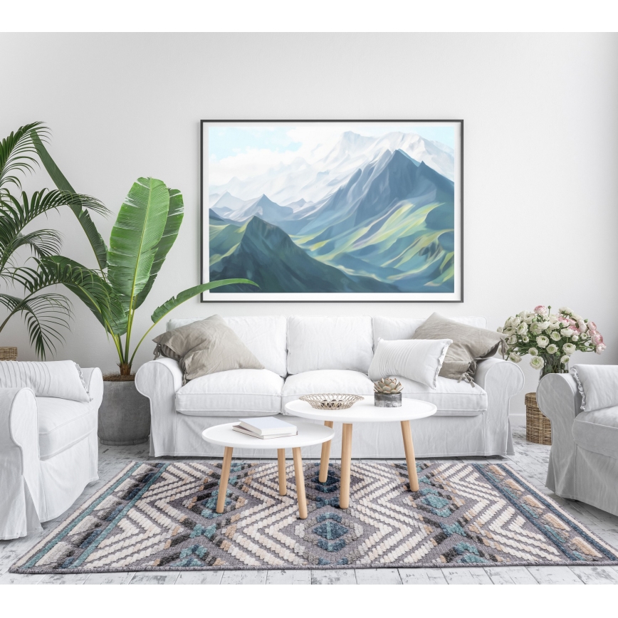 Orientálny koberec NEPAL 160x230 cm modro-šedý