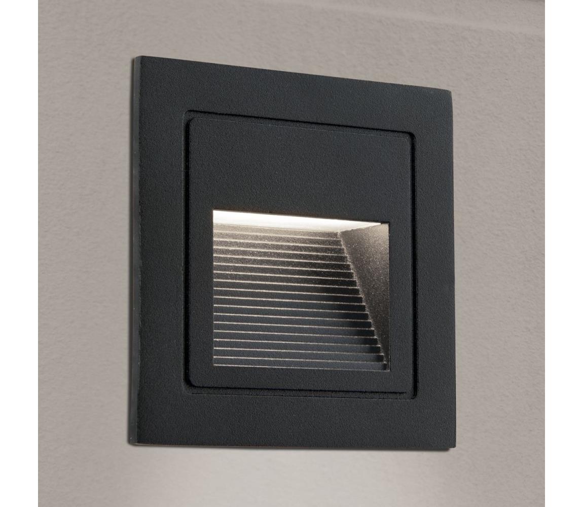 Orion AL 11-1217 - LED vestavné svietidlo LORO LED/2W/230V IP65 čierne AL 11-1217 schwarz