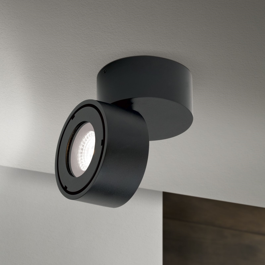 LED Stmievaťelné kúpeľňové bodové svietidlo HARVEY LED/15W/230V IP65 čierna