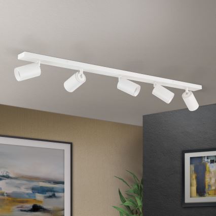 Bodové svietidlo SEAN 5xGU10/13W/230V biele