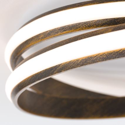 LED Stmievateľné stropné svietidlo CIRCUS LED/30W/230V hnedá/patina