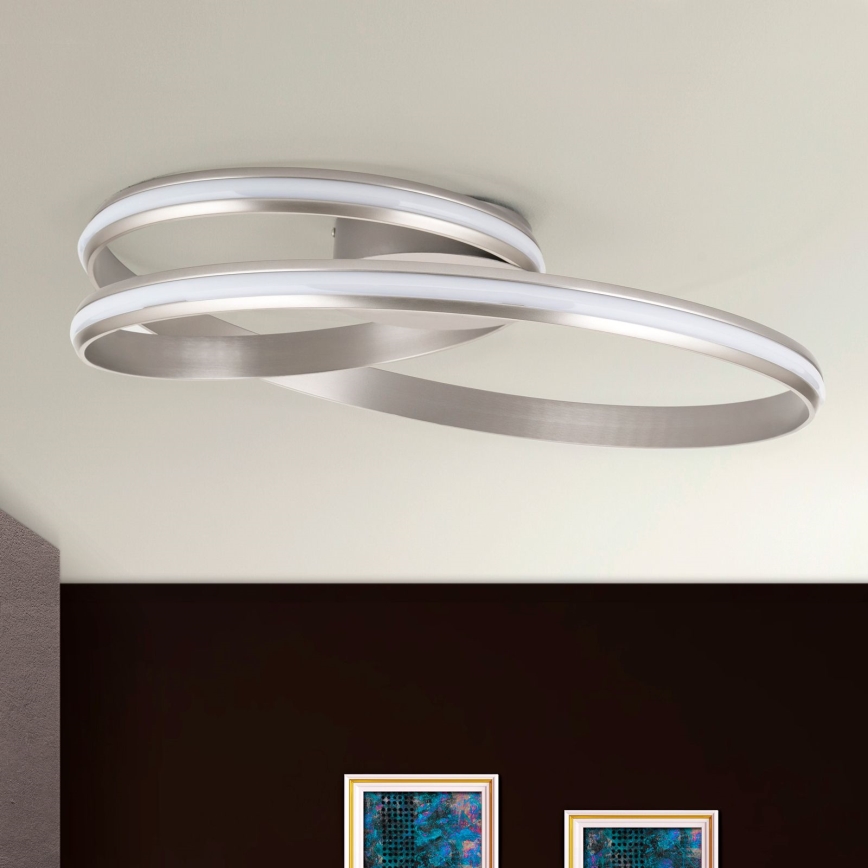 LED Stmievateľné stropné svietidlo CIRCUS LED/30W/230V strieborná
