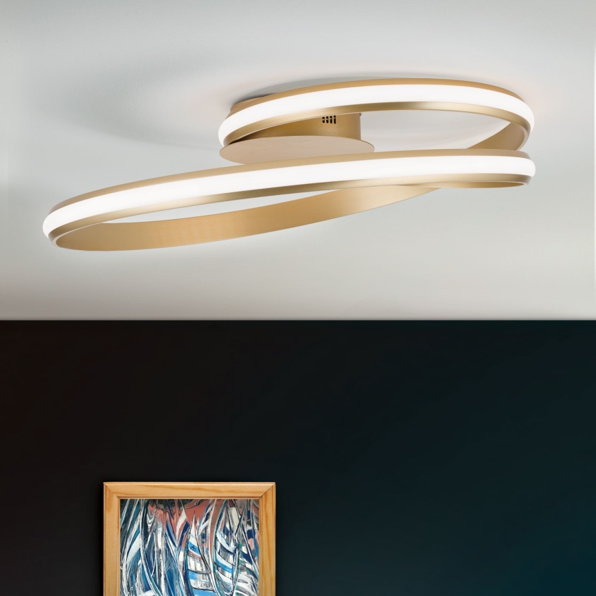LED Stmievateľné stropné svietidlo CIRCUS LED/30W/230V zlatá