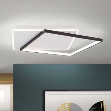 LED Stmievateľné stropné svietidlo EMANUEL LED/50W/230V biela/čierna
