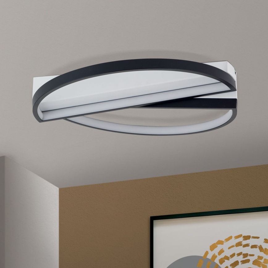 LED Stmievateľné stropné svietidlo OLGA LED/28W/230V čierna/biela