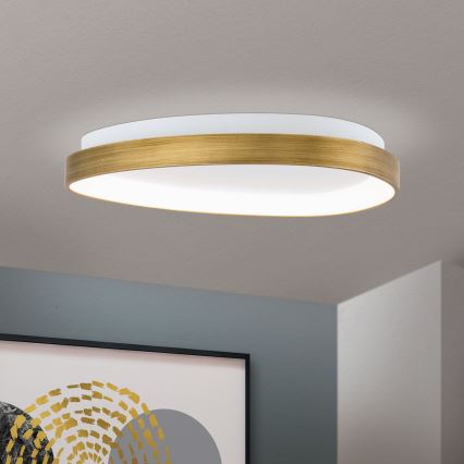 LED Stropné svietidlo CHARLIE LED/35W/230V pr. 45 cm zlatá