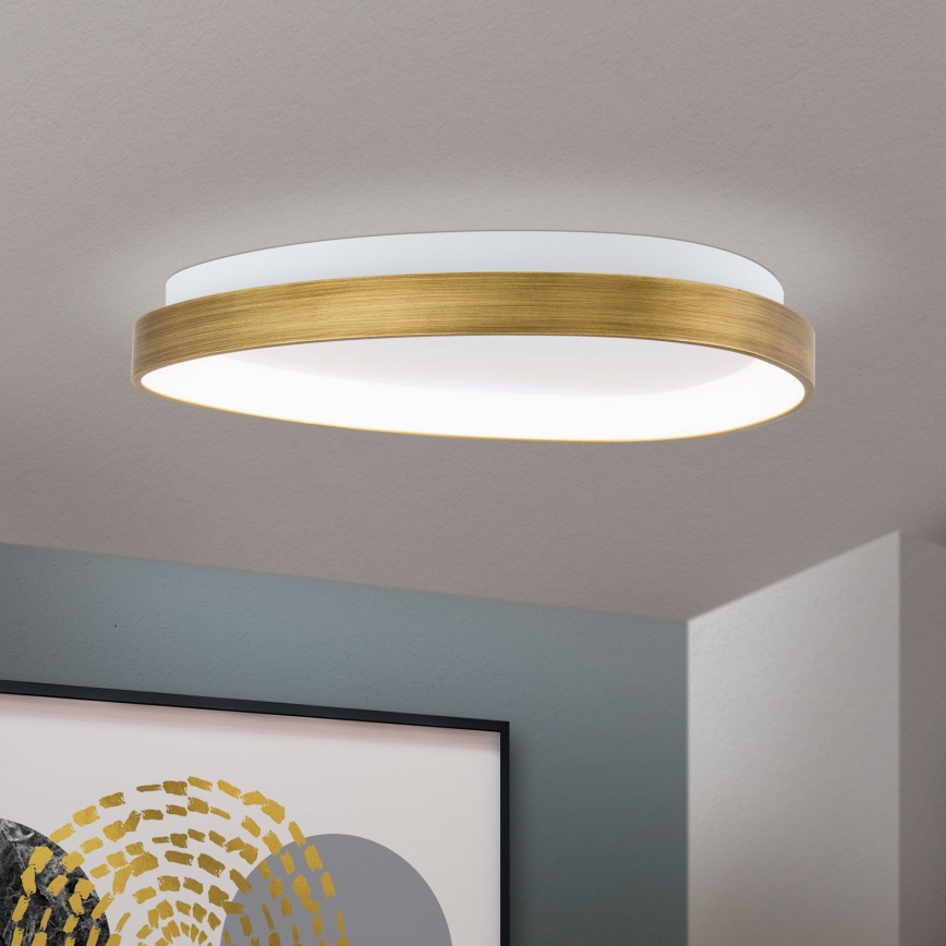 LED Stropné svietidlo CHARLIE LED/35W/230V pr. 45 cm zlatá