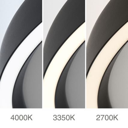 LED Stmievateľné stropné svietidlo MASCA LED/36W/230V 2700/3350/4000K pr. 40 cm čierna
