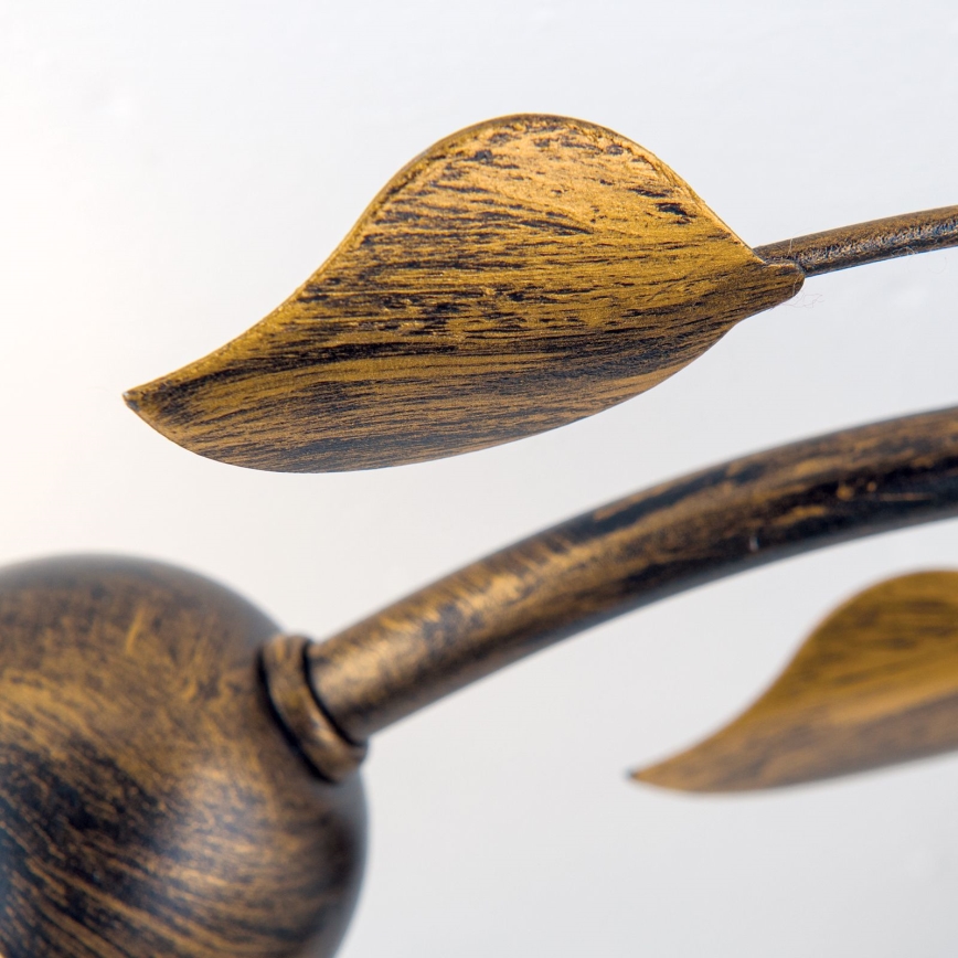 Prisadený luster SISI 3xE14/40W/230V pr. 60 cm bronz/patina
