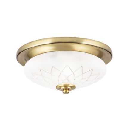 Stropné svietidlo PORTO 1xE27/40W/230V pr. 26 cm zlatá