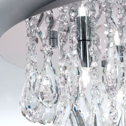 Krištáľové stropné svietidlo CELESTE 6xG9/40W/230V pr. 45 cm lesklý chróm