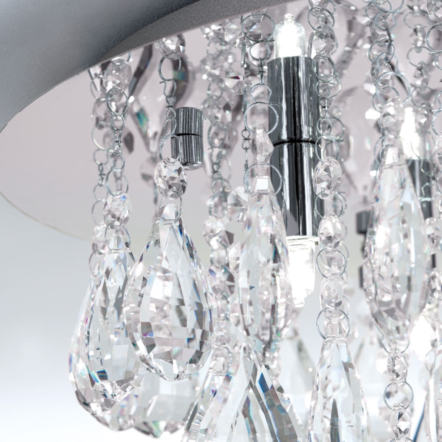 Krištáľové stropné svietidlo CELESTE 6xG9/40W/230V pr. 45 cm lesklý chróm