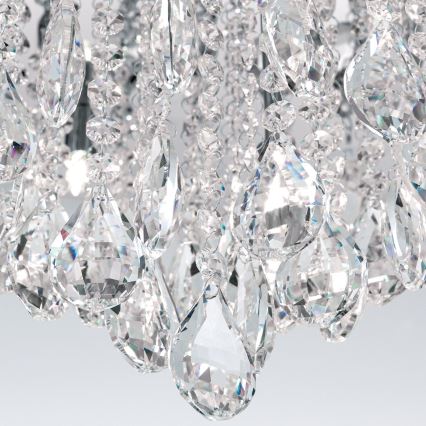 Krištáľové stropné svietidlo CELESTE 12xG9/40W/230V pr. 75 cm lesklý chróm