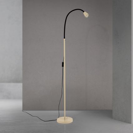 Flexibilná stojaca lampa DOTTY 1xGU10/10W/230V béžová/čierna