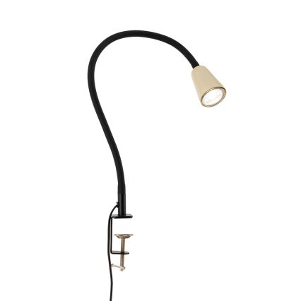 Flexibilná stolová lampa s klipom DOTTY 1xGU10/10W/230V béžová/čierna