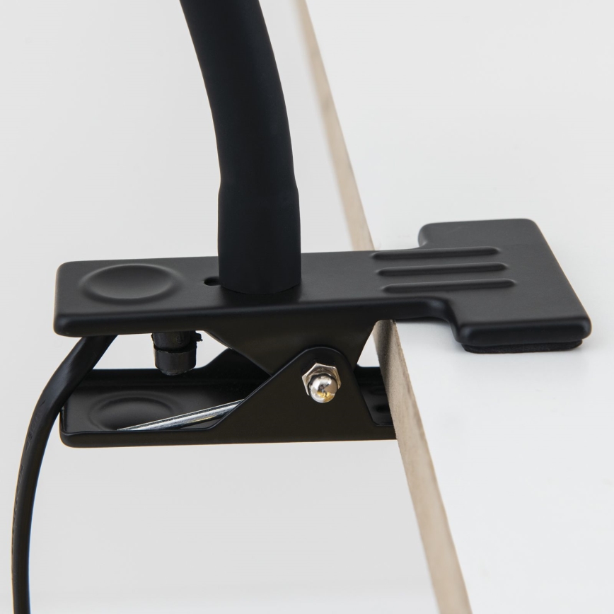 Flexibilná stolová lampa s klipom DOTTY 1xGU10/10W/230V mosadz/čierna