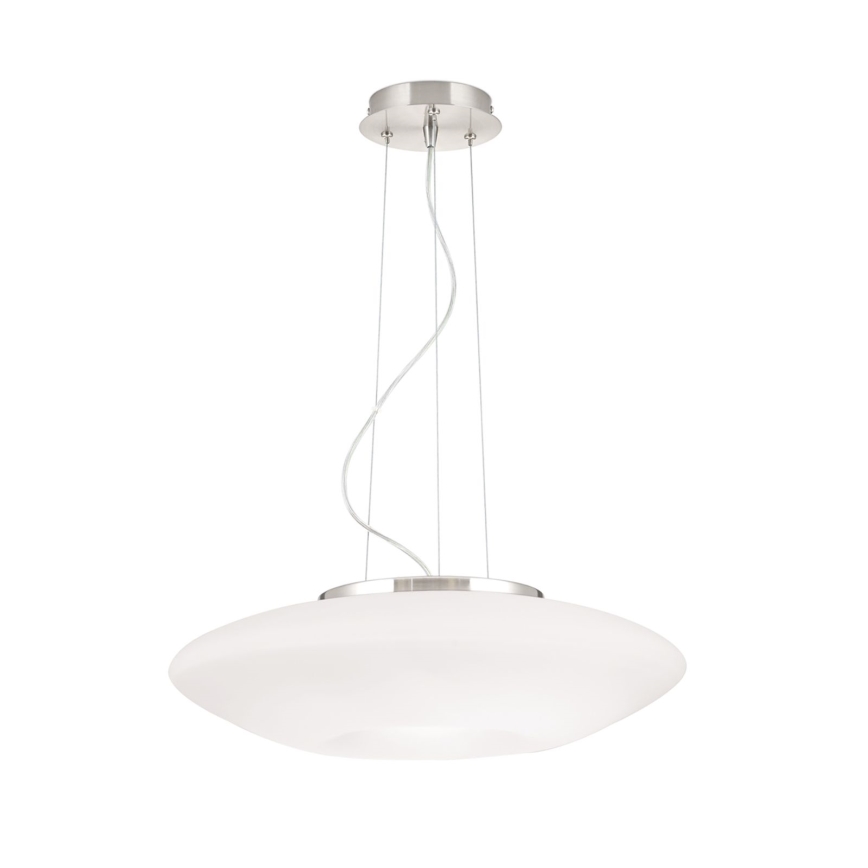 Luster na lanku BLANC 2xE27/60W/230V pr. 49 cm matný chróm