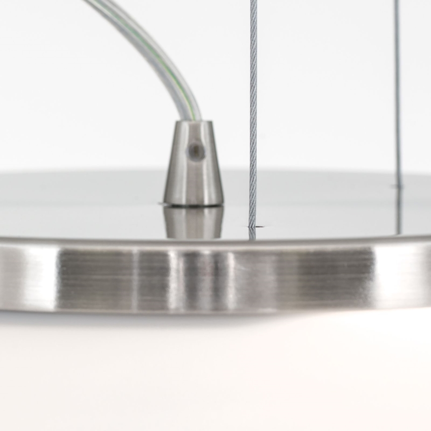 Luster na lanku BLANC 2xE27/60W/230V pr. 49 cm matný chróm