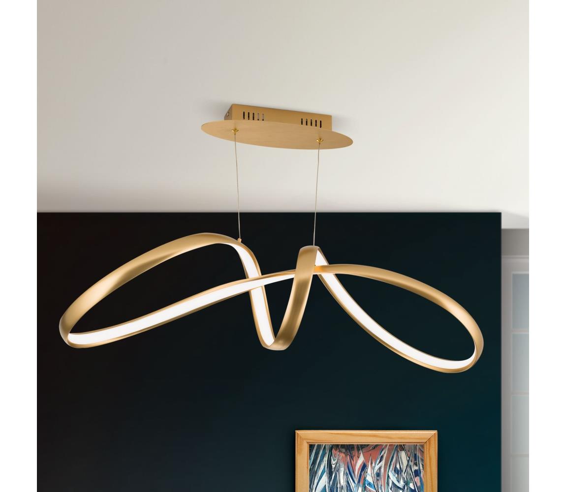 Orion Orion HL 6-1663 - LED Stmievateľný luster na lanku CIRCUS LED/36W/230V zlatá 