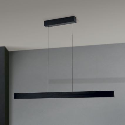 LED Stmievateľný luster na lanku TARA LED/44W/230V 2700/3800/4500/5700K čierna