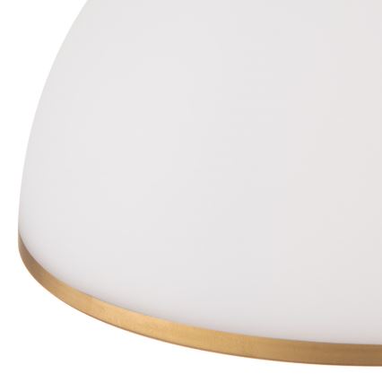Luster na lanku OLD LAMP 1xE27/40W/230V biela/mosadz