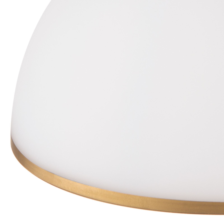 Luster na reťazi OLD LAMP 1xE27/40W/230V pr. 30 cm biela/mosadz