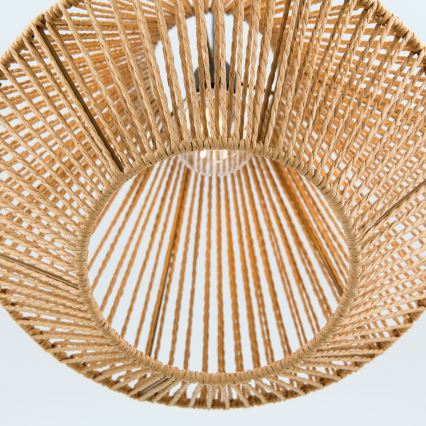 Luster na lanku JUNGLE 1xE27/40W/230V pr. 31 cm konope