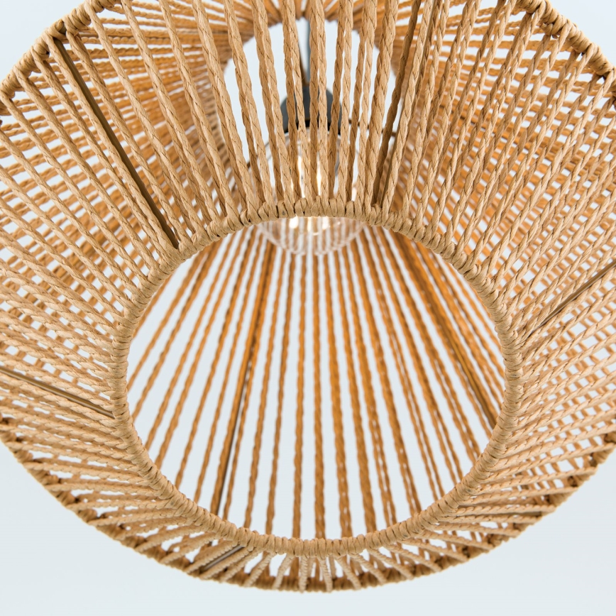 Luster na lanku JUNGLE 1xE27/40W/230V pr. 31 cm konope