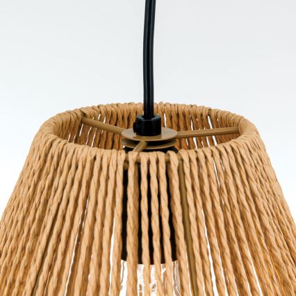 Luster na lanku JUNGLE 1xE27/40W/230V pr. 31 cm konope