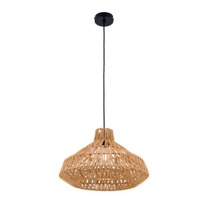 Luster na lanku BASKET 1xE27/40W/230V pr. 40 cm konope