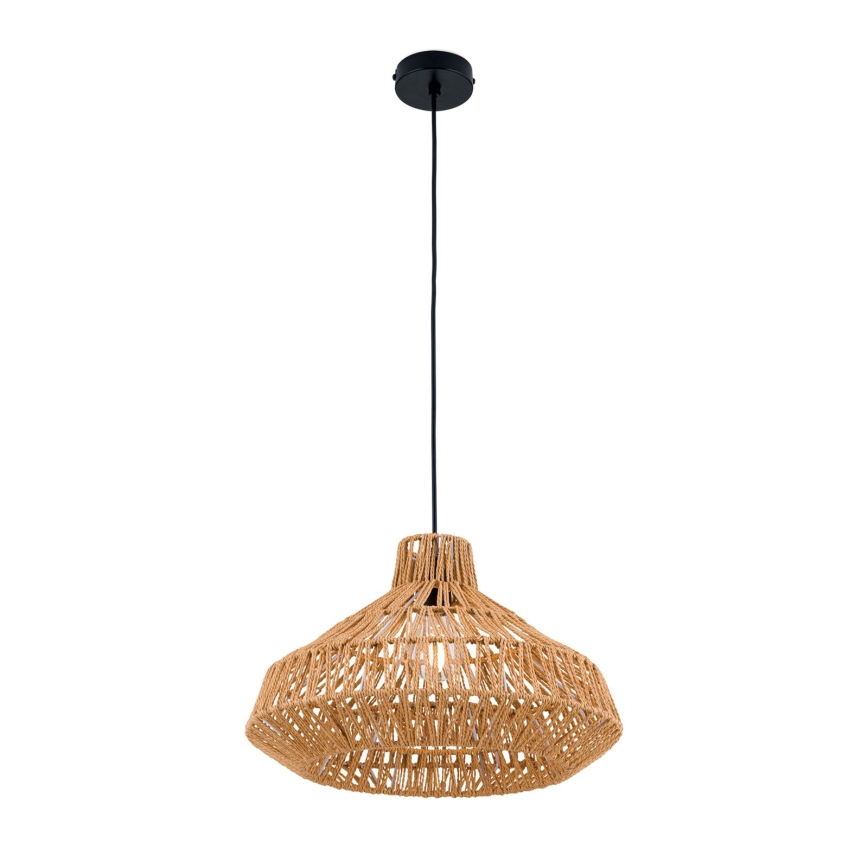 Luster na lanku BASKET 1xE27/40W/230V pr. 40 cm konope