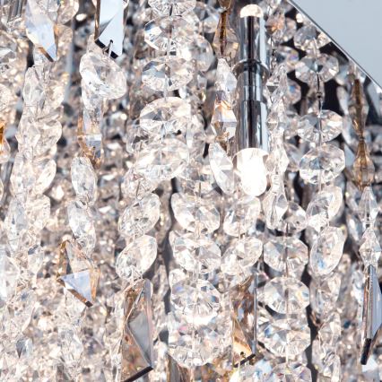 Krištáľový luster na lanku CRYSTALRIVER 21xG9/40W/230V lesklý chróm