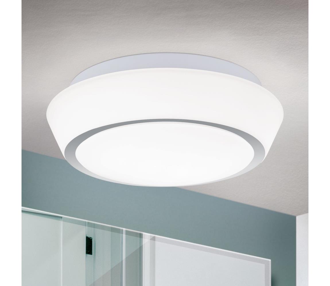 Orion - Kúpeľňové stropné svietidlo TENA 2xE27/60W/230V pr. 30 cm IP44 biele DL 7-590/30 chrom/opal