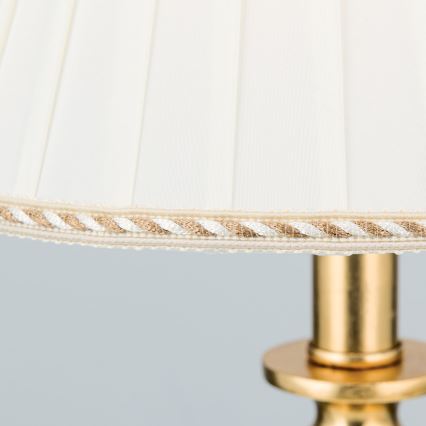 Stolná lampa FONSA 1xE27/60W/230V 61 cm biela/zlatá