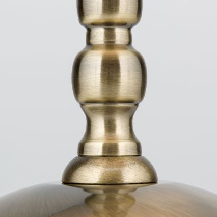 Stolná lampa TONIA 1xE27/60W/230V pr. 25 cm biela/bronz