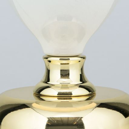 Stolná lampa OVUM 1xE27/40W/230V 48 cm keramika biela/zlatá