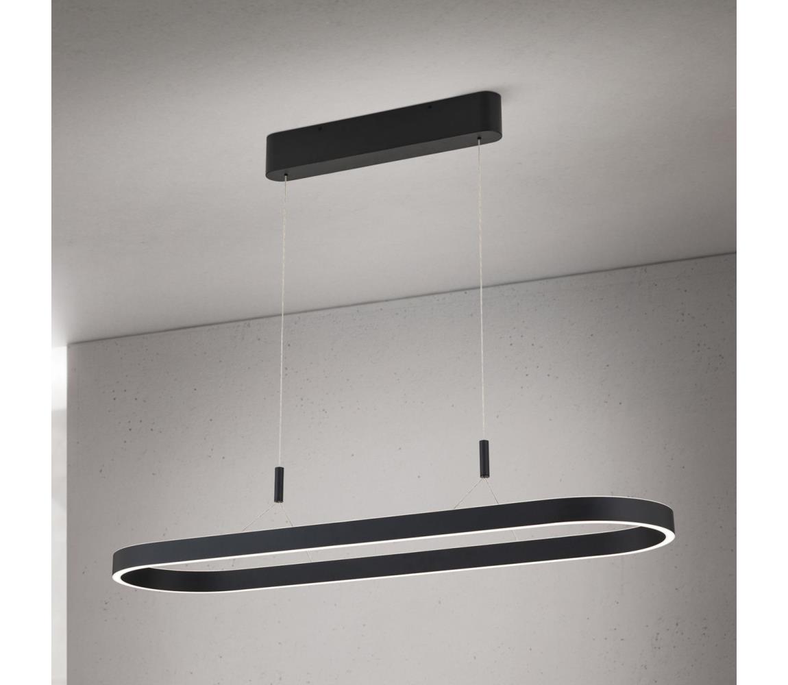 Orion - LED luster na lankách CARRARA LED/80W/230V 2700/3000/4000K čierny HL 6-1718 schwarz