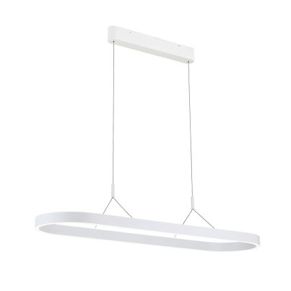 LED Luster na lanku CARRARA LED/80W/230V 2700/3000/4000K biela