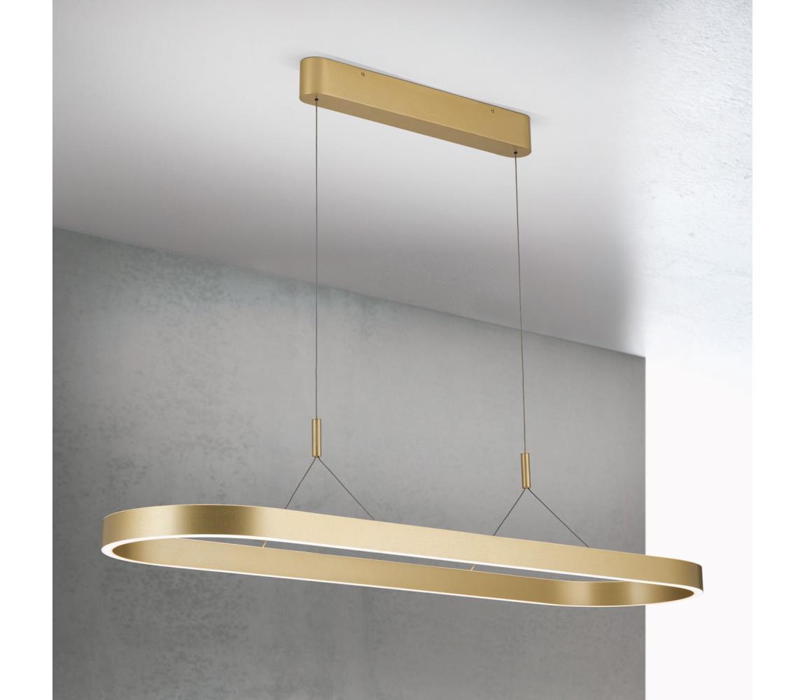 Orion - LED luster na lanku CARRARA LED/80W/230V 2700/3000/4000K zlatý HL 6-1718 gold-matt
