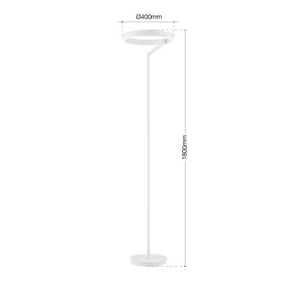 LED stmievaná stojacia lampa KOLK LED/40W/230V 2700/4000K biela