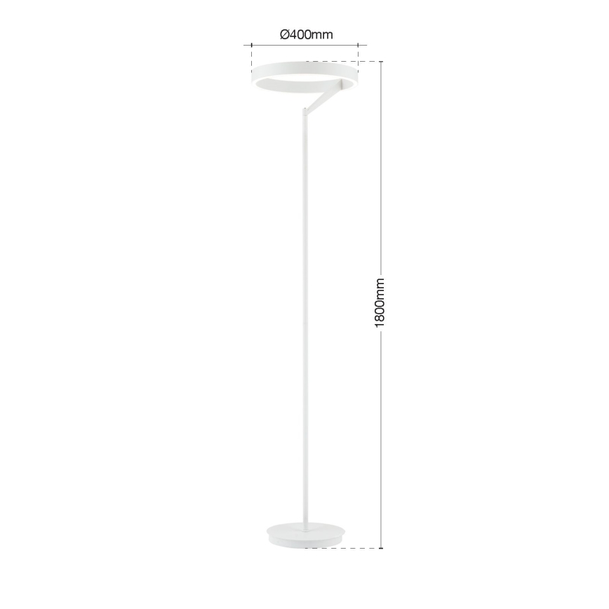 LED stmievaná stojacia lampa KOLK LED/40W/230V 2700/4000K biela