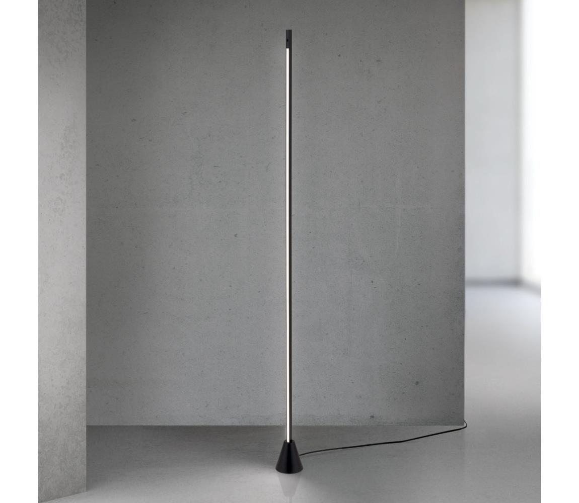 Orion- LED stmievateľná stojacia lampa s pohybovým senzorom SOJIE LED/26W/230V čierna Stl 12-1292 schwarz/Sensor
