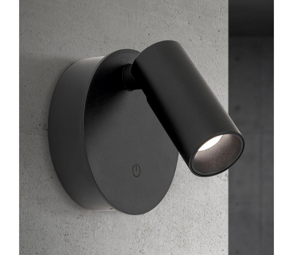 Orion - LED stmievateľné nabíjacie svietidlo LUXY LED/1W/5V 2200 mAh 2700/3000/4000K čierna Str 10-605 schwarz