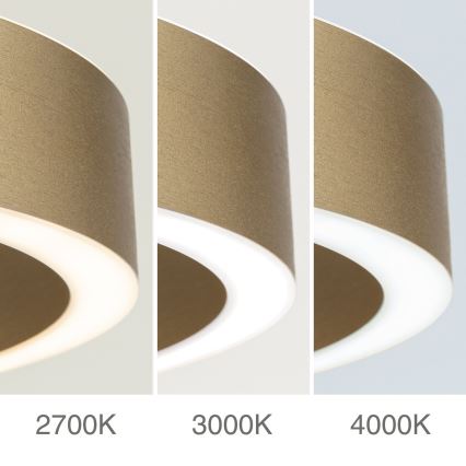 LED stmievateľný luster na lanku KOLK LED/40W/230V 2700/3000/4000K pr. 40 cm zlatá