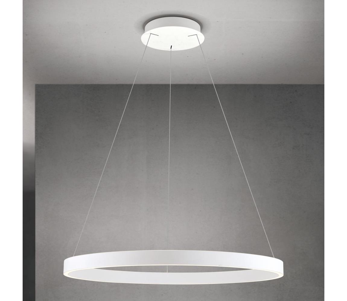 Orion - LED stmievateľný luster na lankách KOLK LED/80W/230V 2700/3000/4000K priemer 80 cm biela HL 6-1717/80 weiß