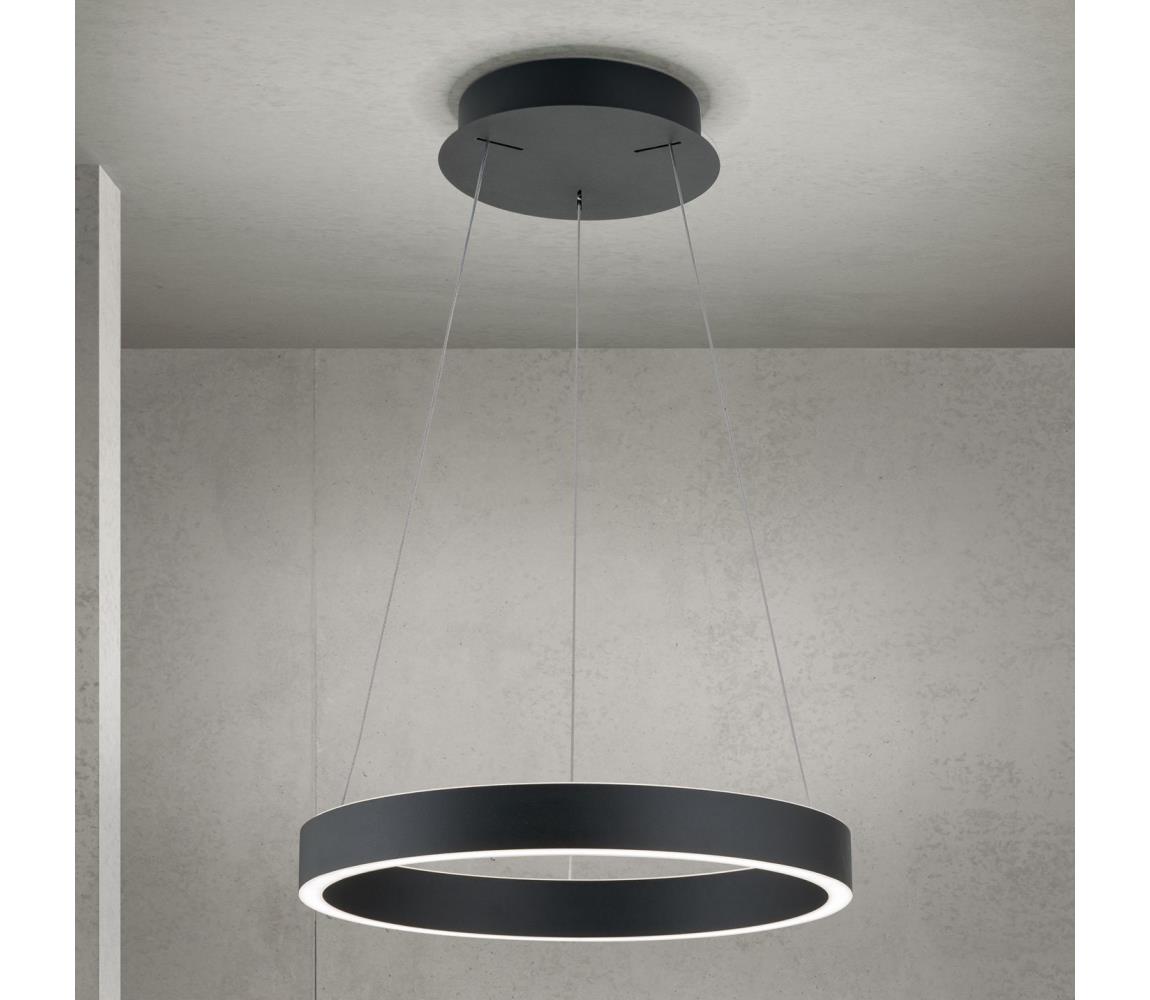 Orion - LED stmievateľný luster na lanku KOLK LED/40W/230V 2700/3000/4000K, priemer 40 cm, čierny HL 6-1717/40 schwarz